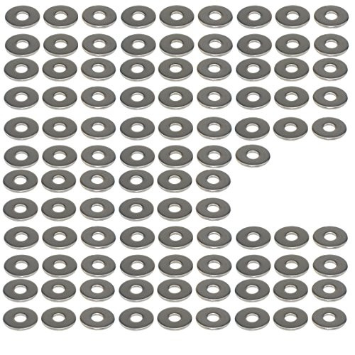 304 Stainless Steel Flat Washer Plain Washer Sheet Metal Gasket Fastener M3X10X0.8(100pcs)