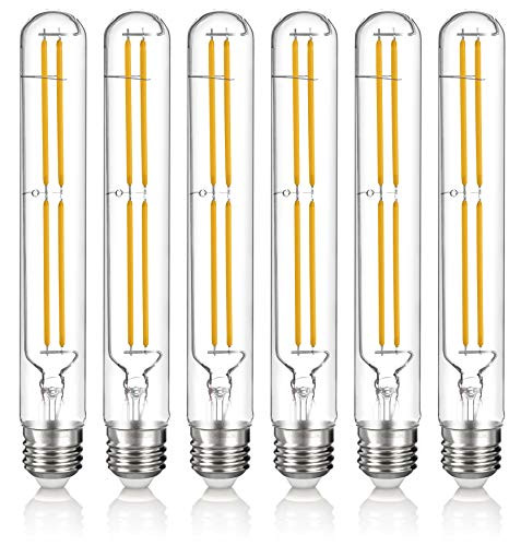 Hyperikon T10 Dimmable, 40 Watt (5W), Filament LED Bulb, 2700K, E26 Base, 6 Pack