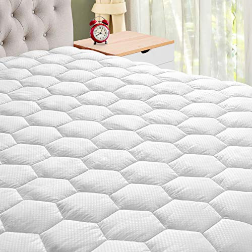 IXELLES Full Mattress Pad Cover, Soft Quilted Pillowtop Mattress Pad, Cooling Mattress Topper with Deep Pocket (8" - 21") IXELLES Full Mattress Pad Cover, Soft Quilted Pillowtop Mattress Pad, Cooling Mattress Topper with Deep Pocket (8" - 21")