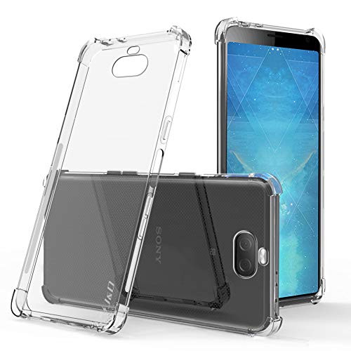 J&D Case Compatible for Xperia 10 Plus Case, [Corner Cushion] [Ultra-Clear] Shock Resistant Protective Slim TPU Bumper Case for Sony Xperia 10 Plus Bumper Case  [Not Compatible with Sony Xperia 10]