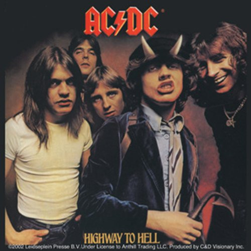 Licenses Products AC/DC Highway To Hell Sticker