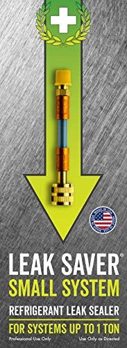 Leak Saver: Direct Inject Small System Refrigerant Leak Sealer - For Systems Up to 1 Ton - Ideal for Most Small Home Appliances, Air Conditioners and Refrigeration Systems - Proudly Made in the USA