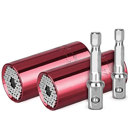 Universal Socket Gift for Men, Multi-function Socket Wrench Repair Tool with Power Drill Ratchet Adapter Fits Standard 1/4''-3/4'' Metric 7mm-19mm, Best Gadgets for DIY Handyman Father Dad Husband Him Universal Socket Gift for Men, Multi-function Socket Wrench Repair Tool with Power Drill Ratchet Adapter Fits Standard 1/4''-3/4'' Metric 7mm-19mm, Best Gadgets for DIY Handyman Father Dad Husband Him