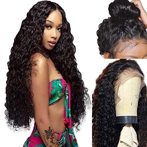 Lovigs Hair Glueless Lace Front Wigs with Baby Hair Long Loose Curly Natural Black Color Synthetic Wigs 180% Density Heat Resistant Fiber Curly Wigs for Black Women(1B 24inch) Lovigs Hair Glueless Lace Front Wigs with Baby Hair Long Loose Curly Natural Black Color Synthetic Wigs 180% Density Heat Resistant Fiber Curly Wigs for Black Women(1B 24inch)