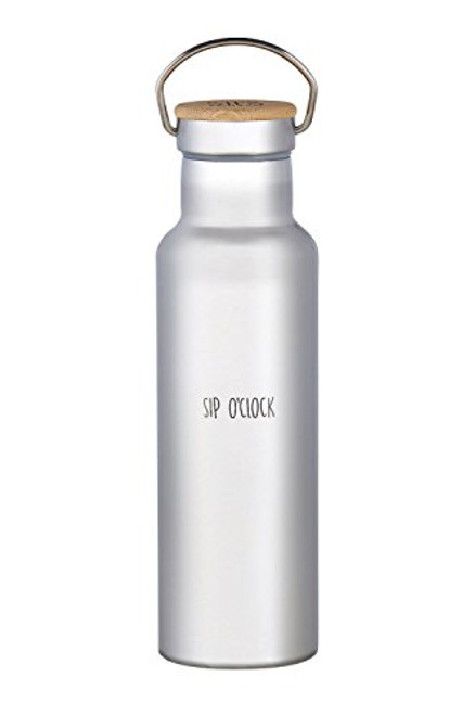 Sips Drinkware Stainless Thermal Bottle (Sip O'Clock)