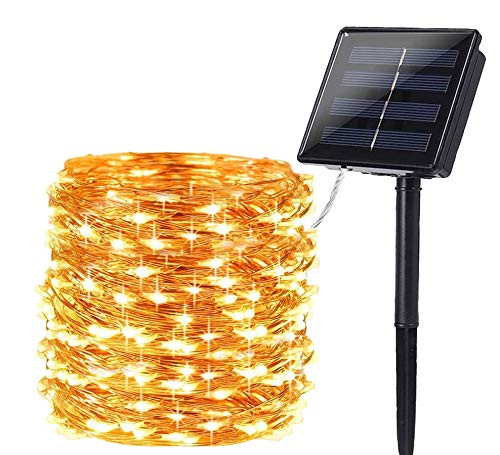 MAOKOT Outdoor String Lights, 72ft 200 LED 8 Modes Solar Powered Fairy Lights, Waterproof Solar String Lights, Copper Wire Fairy Garden Lights for Yard, Party, Christmas Decorations (Warm White) MAOKOT Outdoor String Lights, 72ft 200 LED 8 Modes Solar Powered Fairy Lights, Waterproof Solar String Lights, Copper Wire Fairy Garden Lights for Yard, Party, Christmas Decorations (Warm White)