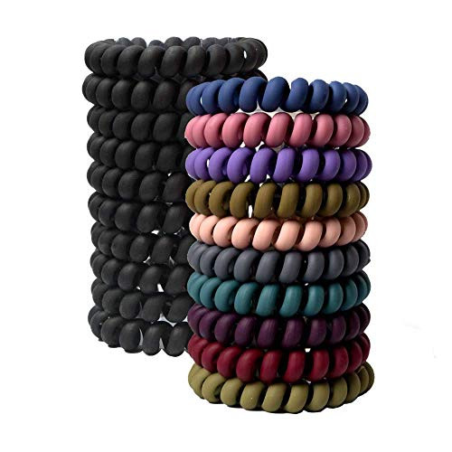 Spiral Hair Ties No Crease, 10pcs Traceless Hair Ties Waterproof, Colorful Elastic Coil Hair Ties, Phone Cord Hair Ties, Large Hair Coils for Women Girls, Multicolor Spiral Hair Ties No Crease, 10pcs Traceless Hair Ties Waterproof, Colorful Elastic Coil Hair Ties, Phone Cord Hair Ties, Large Hair Coils for Women Girls, Multicolor