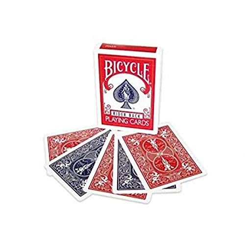 Merz67 LLC Bicycle Magic Gaff Playing Card Deck (25/25 Double Red & Double Blue Back)