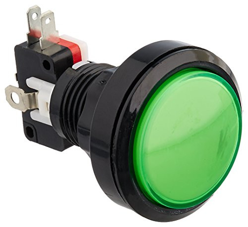 Uxcell 12V Light SPDT 3 Pin Momentary Mushroom Head Push Button Switch