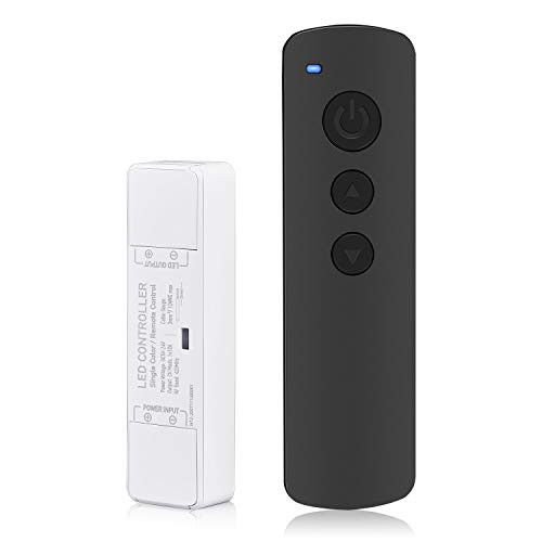 LED Dimmer Controller DC 5V-24V 10A PWM Wireless RF Remote Control for Single Color LED Strip Light 2835 3528