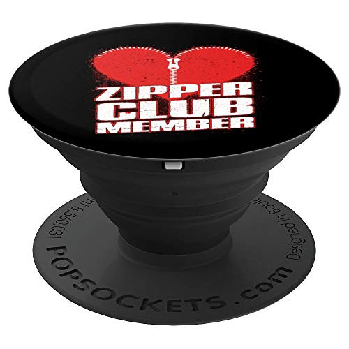 Zipper Club Open Heart Surgery Gifts Recovery Men Women Kid PopSockets Grip and Stand for Phones and Tablets