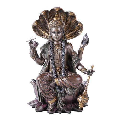 Pacific Giftware Eastern Hindu God Vishnu Decorative Statue Narayana The Preserver and Protector Figurine Panchayatana Puja Supreme Deity Enlightenment Pacific Giftware Eastern Hindu God Vishnu Decorative Statue Narayana The Preserver and Protector Figurine Panchayatana Puja Supreme Deity Enlightenment