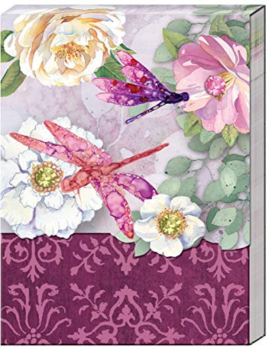 Punch Studio Glitter & Gem Embellished Mini Pocket Notepad ~ Dreamy Dragonfly (66259)