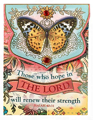 Those Who Hope In The Lord Will Renew Their Strength Isaiah 40:31 Pocket Mini Notepad with Magnetic Clasp