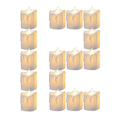 Flameless Tealight Candles, Shellvcase 12Pcs Battery Operated Votive Candles, Flickering Realistic LED Tea Candles in Warm White, Electric Fake Candles with Batteries for Home Halloween Party Decor Flameless Tealight Candles, Shellvcase 12Pcs Battery Operated Votive Candles, Flickering Realistic LED Tea Candles in Warm White, Electric Fake Candles with Batteries for Home Halloween Party Decor