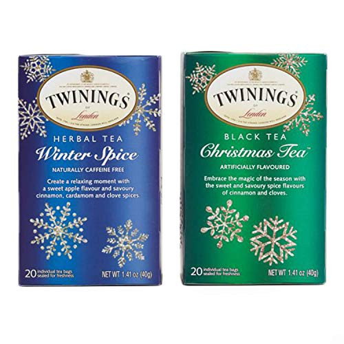 Twining Tea Bags Bundle Set  Christmas-Tea and Winter Spice | Perfect for Holidays and Winter Season | Taste that Soothes the Senses | Natural Ingredients