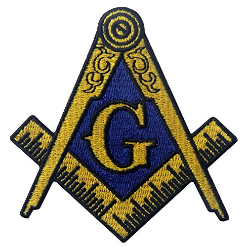 Masonic Logo Emblem Embroidered Freemason Iron On Sew On Patch - Multiple Color