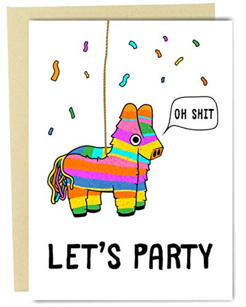 Sleazy Greetings Pinata Funny Happy Birthday Card For Him Her | Let's Party Pinata