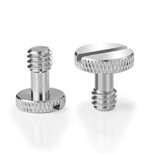 SMALLRIG 1/4"-20 Threaded Screw for Tripod/Monopod/Quick Release (QR) Plate/Camera Screws (2 Pack) - 973
