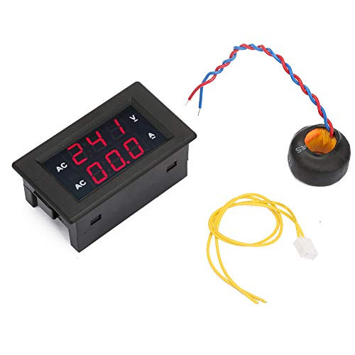 SOONHUA Wire Digital Voltmeter LED Voltage Meter Display Voltmeter Gauge Tester AC 100~300V Voltmeter 0-50A Ampere Meter