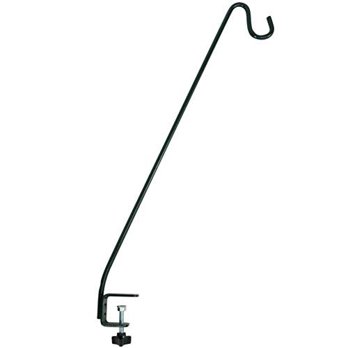 Stokes Select 38074 Deck Hook with Clamp On Bracket for Bird Feeders and Mor, large, black