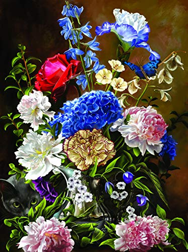 SUNSOUT INC Bouquet in Blue 1000 pc Jigsaw Puzzle
