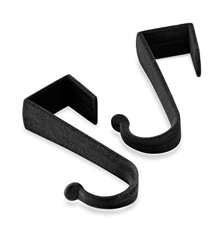 Whitmor Flocked Over The Door Hooks S/2