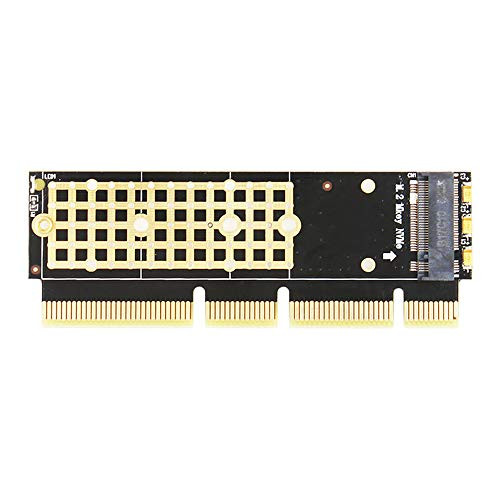 Tienkuo PCI Express Expansion Card NVME Adapter, Support PCIe x4 x8 x16 Slot with M.2 SSD M Key and Heat Sink, Full Speed for 2230 2242 2260 2280