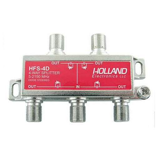 4-Way HD RF Cable TV 2150 Mhz Splitter 4-Way HD RF Cable TV 2150 Mhz Splitter