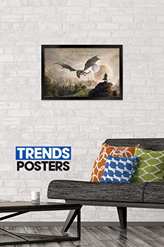 Trends International Elder Scrolls: Online-Elsweyr, 14.725" x 22.375", Black Framed Version