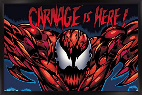 Trends International Marvel Comics - Carnage - Classic, 14.725" x 22.375", Black Framed Version