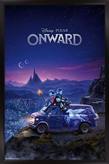 Trends International Disney Pixar Onward - Teaser, 14.725" x 22.375", Black Framed Version