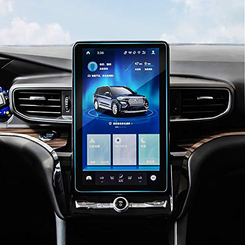 Navigation Display Screen Protector 10.1" For Ford Explorer 2020, TTCR-II Tempered Glass Screen Protector Anti-Explosion Entertainment LCD Screen Protector (12&7.5) (For Explorer 2020)