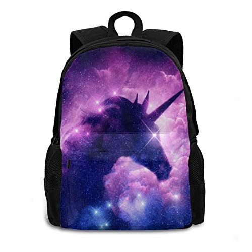 Cute Unicorn Galaxy Laptop Backpack Durable Lightweight School Bookbag Casual Daypack Travel Hiking Camping College