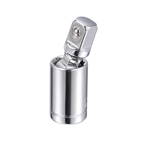 uxcell 1/2 Inch Drive Universal Joint Swivel Deep Socket, Cr-V