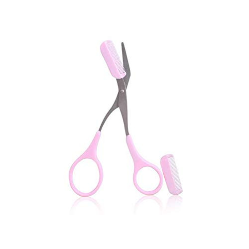 1Pcs Pink Professional Stainless Steel Eyebrow Comb Scissors Eyebrow Shear Scissor Curved Craft Scissor Eyebrow Grooming Beauty Tools with A Free Eyebrow Comb 1Pcs Pink Professional Stainless Steel Eyebrow Comb Scissors Eyebrow Shear Scissor Curved Craft Scissor Eyebrow Grooming Beauty Tools with A Free Eyebrow Comb