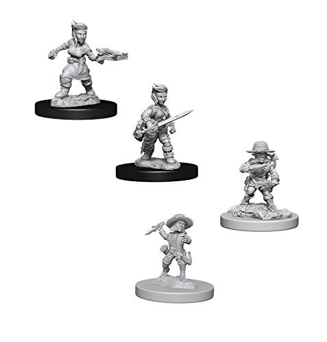 Pathfinder Battles Deep Cuts Miniatures Bundle: Male Halfling Rogue W6 + Female Halfling Rogue W8