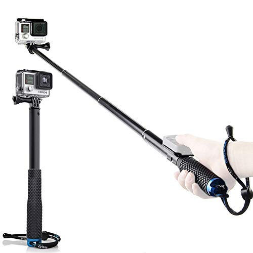 POV Pole 37" Surfing Diving Extendable Selfie Stick Pole Monopod for GoPro HERO8 Hero7 6 5 4 3+ SJCAM SJ4000 Yi 4K Action Camera (Green)