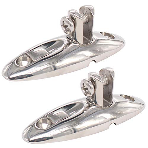 XtremeAmazing Quick Release Bimini Top Swivel Hinge Deck Side Mount Bracket Stainless Steel Pack of 2