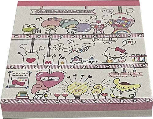 Yamanoshigyo Sanrio Characters Mini Block Notepad Memo Pad Paper 2design 100sheets Japan (Cute LAB)