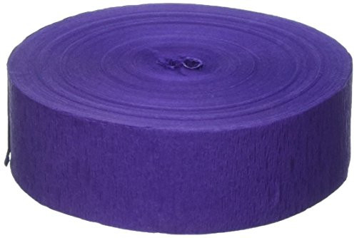 FR Jumbo Crepe Streamer (purple) Party Accessory  (1 count) (1/Pkg)