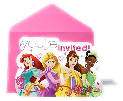 Disney Princess Disney Princess Party Invitations, 8 Count