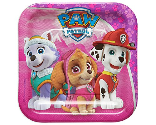 American Greetings Paw Patrol Paper Dessert Plates for Kids (8-Count)