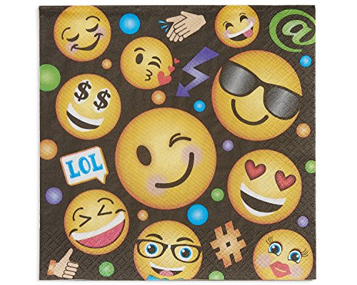 American Greetings LOL Emojis Party Supplies, Paper Lunch Napkins (16-Count)