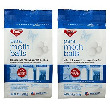 Enoz Para Moth Balls for Moths and Carpet Beetles, 80-mothballs, 10-pack (800 Count)