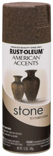 Rust-Oleum 238324 Stone Creations Spray, 12 oz, Mineral Brown