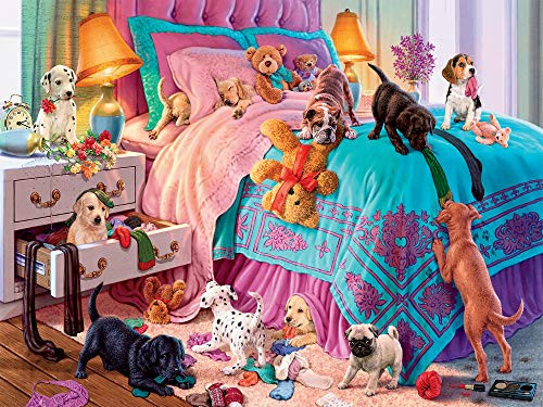 Ceaco Paws Gone Wild Naughty Puppies Puzzle - 550Piece