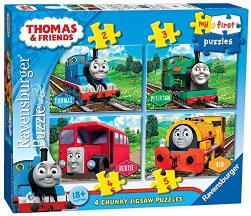 Genuine xRavensburger Thomas and Friends Thomas The Train 4 in a Box Puzzles 18+ Months