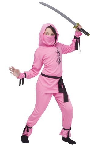 Halloween FX Pink Ninja Child Costume - Medium (8-10)