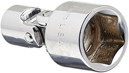 SK Hand Tool 43814 6 Point 1/4-Inch Drive Flex Socket, 14mm, Chrome